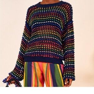 FARM Rio Topanga Beaded Sweater